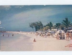 Pre-1980 PARADISE BEACH SCENE Nassau Bahamas F5768