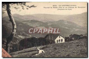 Old Postcard Louvesc Ardeche Valley View Ay and the Plains of Dauphine Alps P...