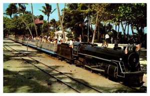 Postcard TRAIN SCENE Miami Florida FL AQ0117
