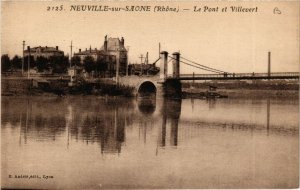 CPA NEUVILLE-sur-SAONE - Le Pont et VILLEVERT (639835)