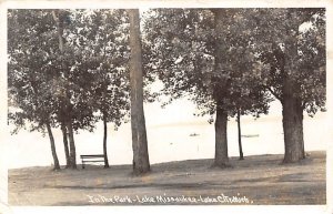 Lake Missaukee In the park, Real Photo - Lake City, Michigan MI  