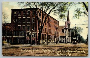 Auburn  Maine   Cushman & Mollis Shoe Factory    Postcard