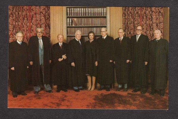 Supreme Court Judge Sandra Day Oconnor Judges President Ronald Reagan Postcard