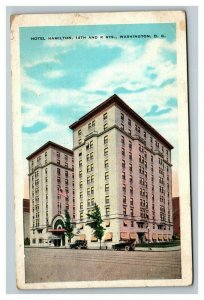 Vintage 1953 Advertising Postcard Hotel Hamilton 14th & K Streets Washington DC