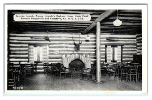 KNOB CREEK, KY Kentucky ~ Roadside LINCOLN TAVERN c1940s LaRue County Postcard