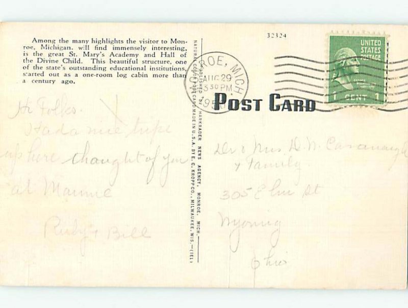 Pre-Chrome SCHOOL SCENE Monroe Michigan MI AH0132