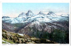 YELLOWSTONE, THE THREE TETONS, DIVIDED BACK