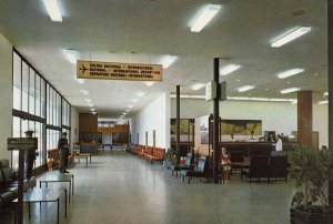 Almeria Airport Baggage Departure Lounge 1980s Spanish Postcard