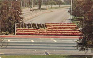 California San Marino The Floral Flag 1960s Kolor View Press Postcard 22-10462