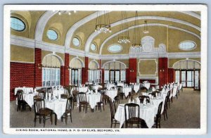 BPO ELKS NATIONAL HOME DINING ROOM INTERIOR BEDFORD VIRGINIA ARCHED CEILING
