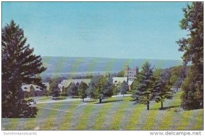 New York Ithaca Cornell University View From Library Slope 1954