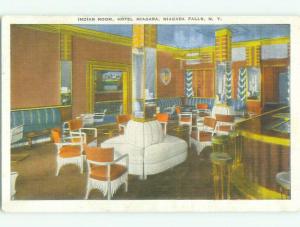 Linen NATIVE INDIAN ROOM AT NIAGARA HOTEL Niagara Falls New York NY hr7786@