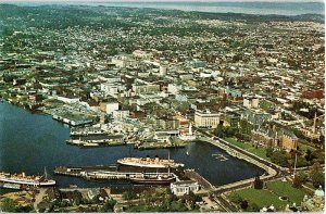 Postcard AERIAL VIEW SCENE Victoria British Columbia BC AJ4397