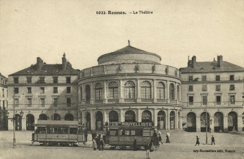 france, RENNES, Le Theatre, Tram (1920s) Theater