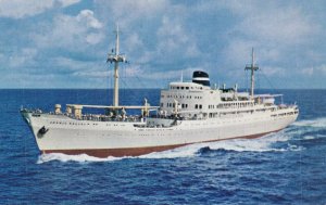 KNSM M.S. Oranje Nassau Ship Vintage Postcard 08.30