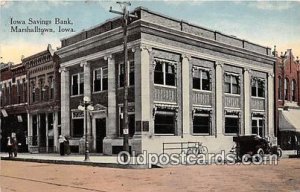 Iowa Savings Bank Marshalltown, Iowa, USA 1915 