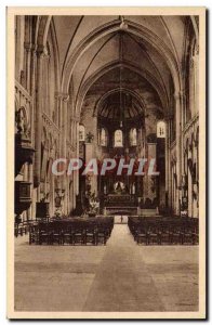 Poitiers - Eglise Ste Radergonde Interior - Old Postcard