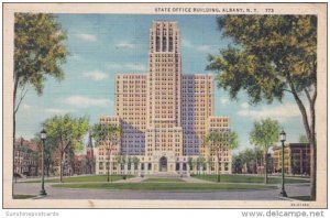 New York Albany State Office Building 1935 Curteich