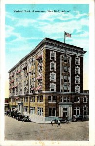 Linen Postcard National Bank of Arkansas in Pine Bluff, Arkansas~136248