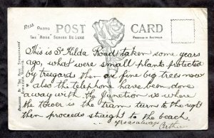 dc1600 - MELBOURNE Australia 1920s St Kilda Road Real Photo Postcard