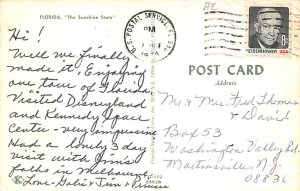Greetings from Florida USA Postcard 1974