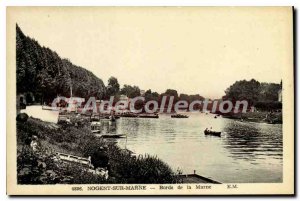 Old Postcard Nogent Sur Marne Banks of the Marne