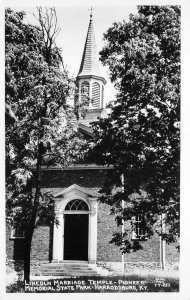 RPPC LINCOLN MARRIAGE TEMPLE STATE PARK HARRODSBURG KENTUCKY REAL PHOTO POSTCARD