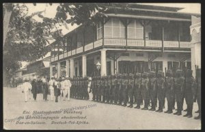 Germany 1908 East Africa DOA Native Honor Comp Daressalaam  PPC Cover 2.5 108889