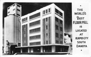 J33/ Rapid City South Dakota Postcard RPPC c1930s World's Best Flour Mill 183