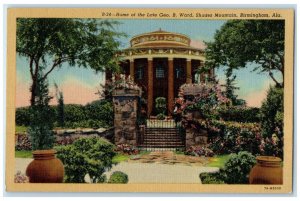 Home Of The Late Geo B. Ward Shades Mountain Birmingham Alabama AL Postcard