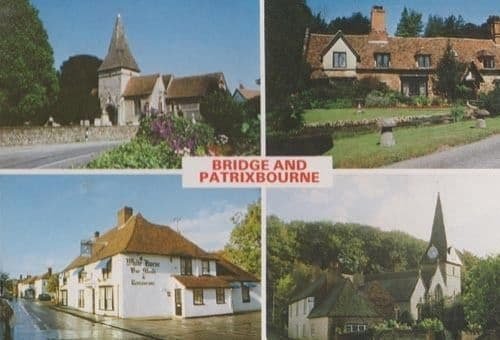 Patrixbourne Kent White Horse Pub Postcard