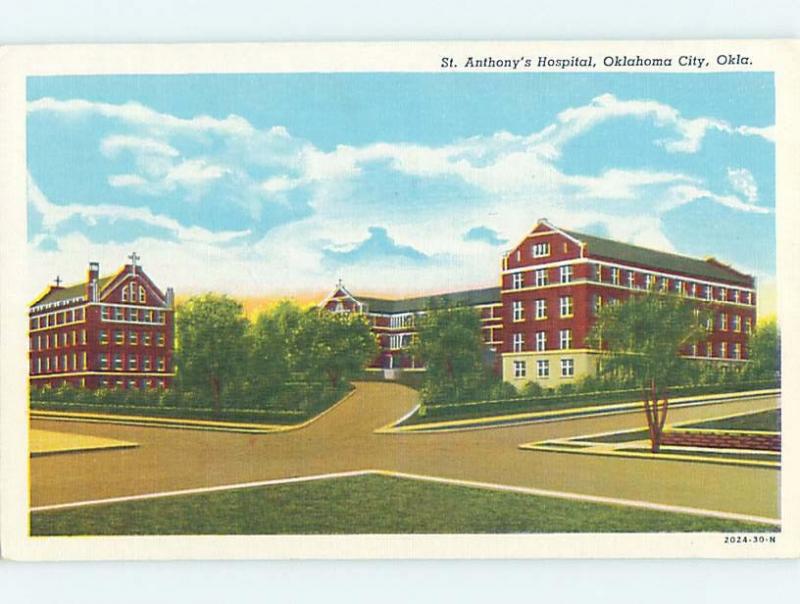 Unused Linen HOSPITAL SCENE Oklahoma City OK d5577