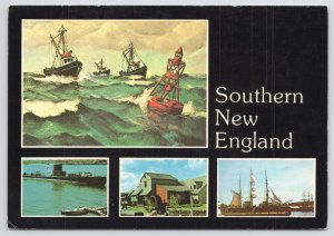 Mystic Seaport CT~Light At South End~So New England Tourist Views~Continental PC