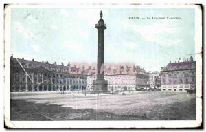 Old Postcard The Paris Vandome Column