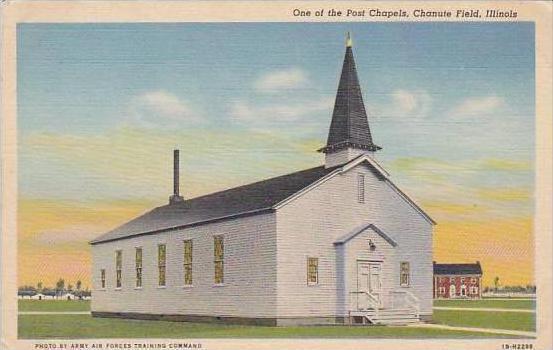 Illinois Chicago Chanute Field One Of The Post Chapels