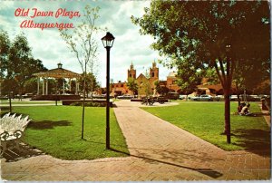 Old Town Plaza Albuquerque New Mexico Postcard