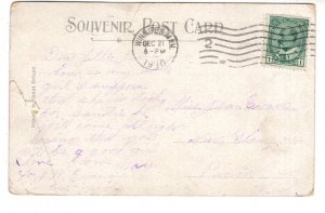 Cat, Christmas Wishes, Used 1910 Manitoba