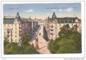 Kaiserstrasse Mit Uhrturm, Blick Auf Den Bahnhof, Frankfurt a. Main (Hesse), ...