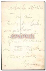 Old Postcard Boat War Toulon harbor Breastplate