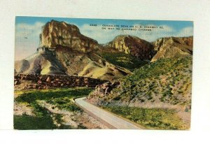 Guadalupe Peak New Mexico US Highway 82 To Carlsbad Caverns Vintage Postcard