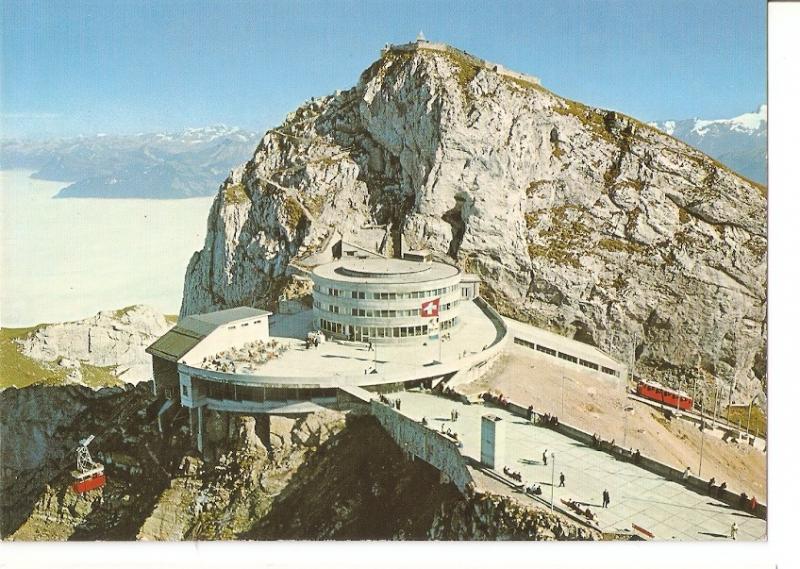 Postal 032409 : Pilatus-Kulm Hotel bellevue Zhanradbahn Alpnachstad-Pilatus