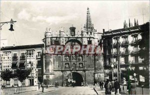 Old Postcard Burgos Arch and Bridge Lady