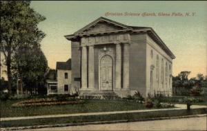 Glens Falls NY Christian Science Church c1910 Postcard