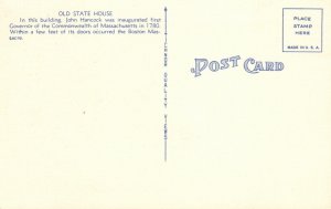 Vintage Postcard Old State House Building Built 1713 Boston Massachusetts MA
