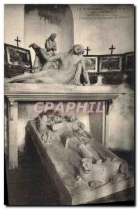 Old Postcard Domfront Normandy Notre Dame on & # 39Eau Tomb of William of Bel...