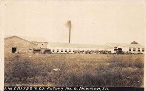 J51/ Newman Illinois RPPC Postcard c1910 H.M. Crites Factory  114
