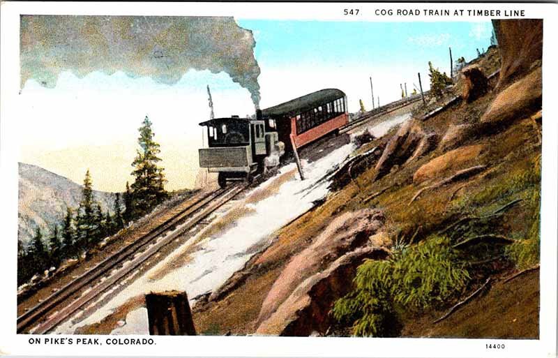 Postcard TRAIN STATION SCENE State of Colorado CO AN9228