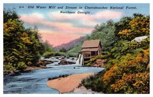 Postcard BUILDING SCENE Chattahoochee National Forest Georgia GA AQ6044