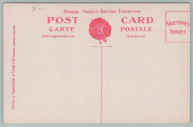 London~Franco British Exhibition~Franco British Pavilion~Postcard~1908