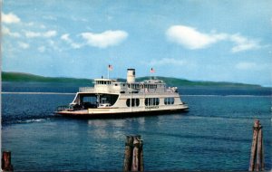 MV Adirondack Scenic Ferry Crossing North America Port Kent NY Postcard UNP VTG 